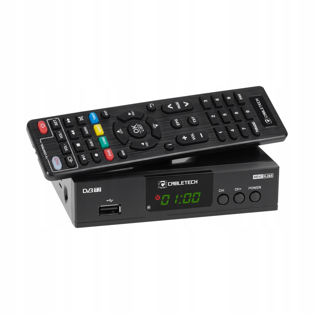 Tuner Dekoder DVB-T2 H.265 HEVC Cabletech