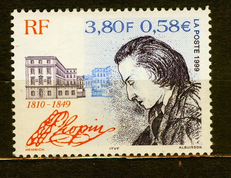 FRANCJA** Muzyka Chopin Mi 3428