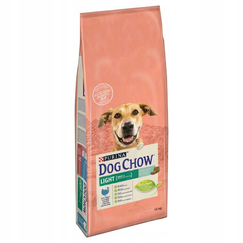 PURINA DOG CHOW LIGHT nadwaga indyk karma 14KG