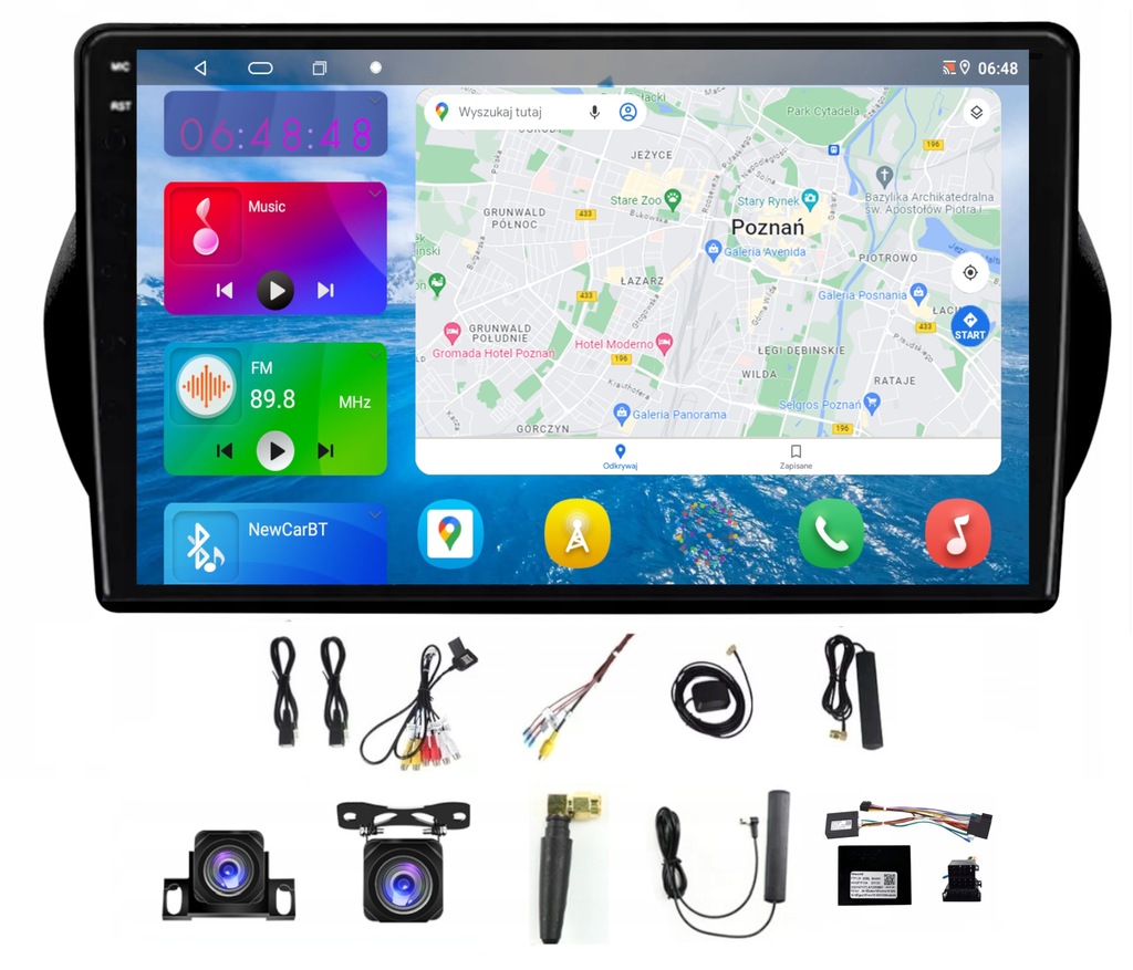 RADIO NAWIGACJA ANDROID CITROEN NEMO 2008-2017 2004-2011 4/64GB SIM