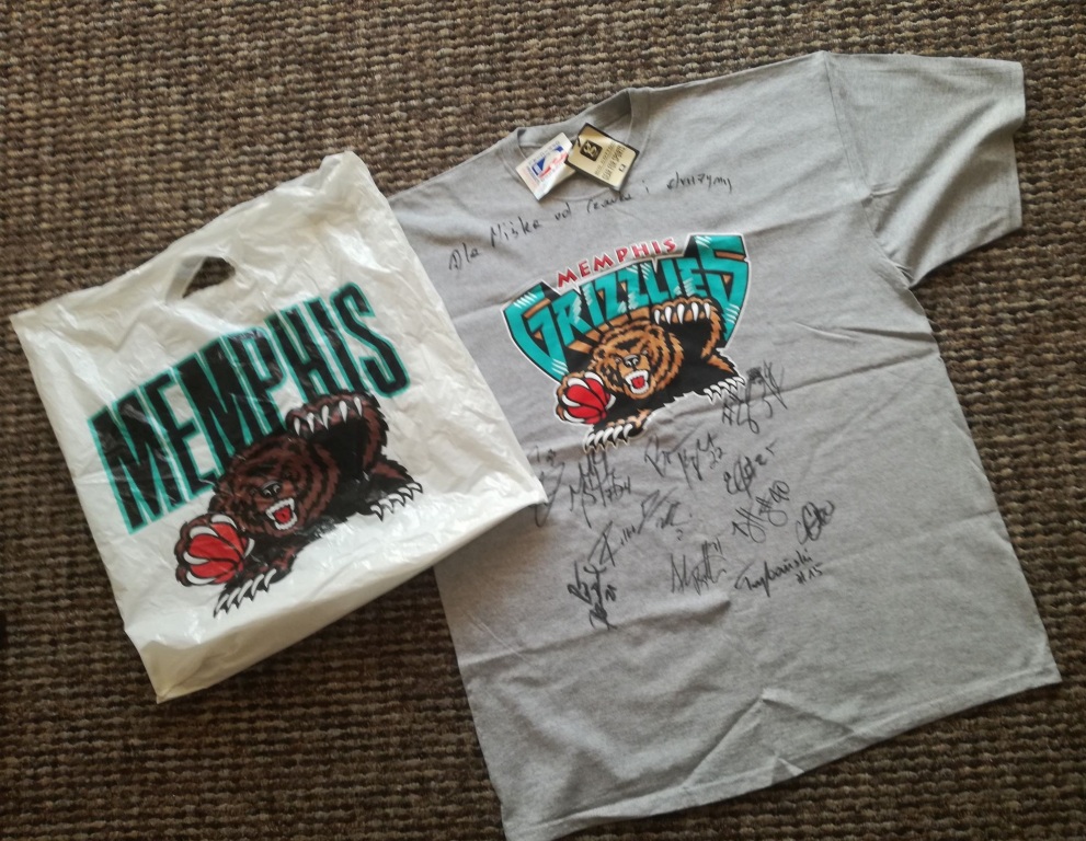 NBA Memphis Grizzlies - koszulka z autografami