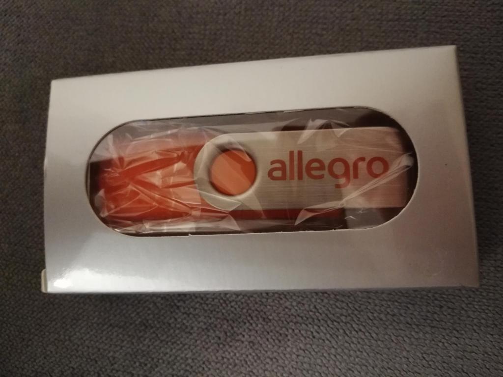 PENDRIVE 16GB Z LOGO ALLEGRO, PAMIĘC PRZENOŚNA