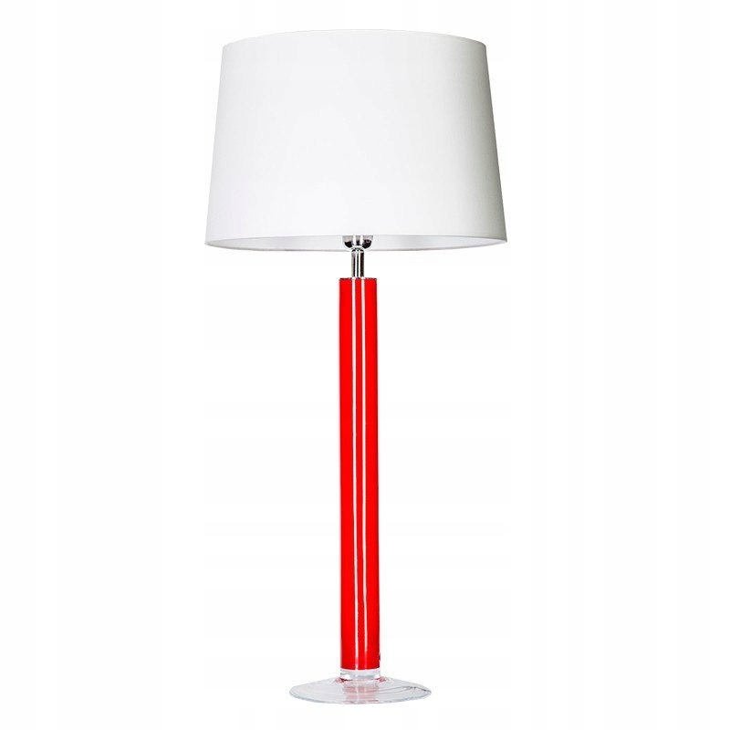 Lampa stojąca FJORD RED abażur biały 86/40