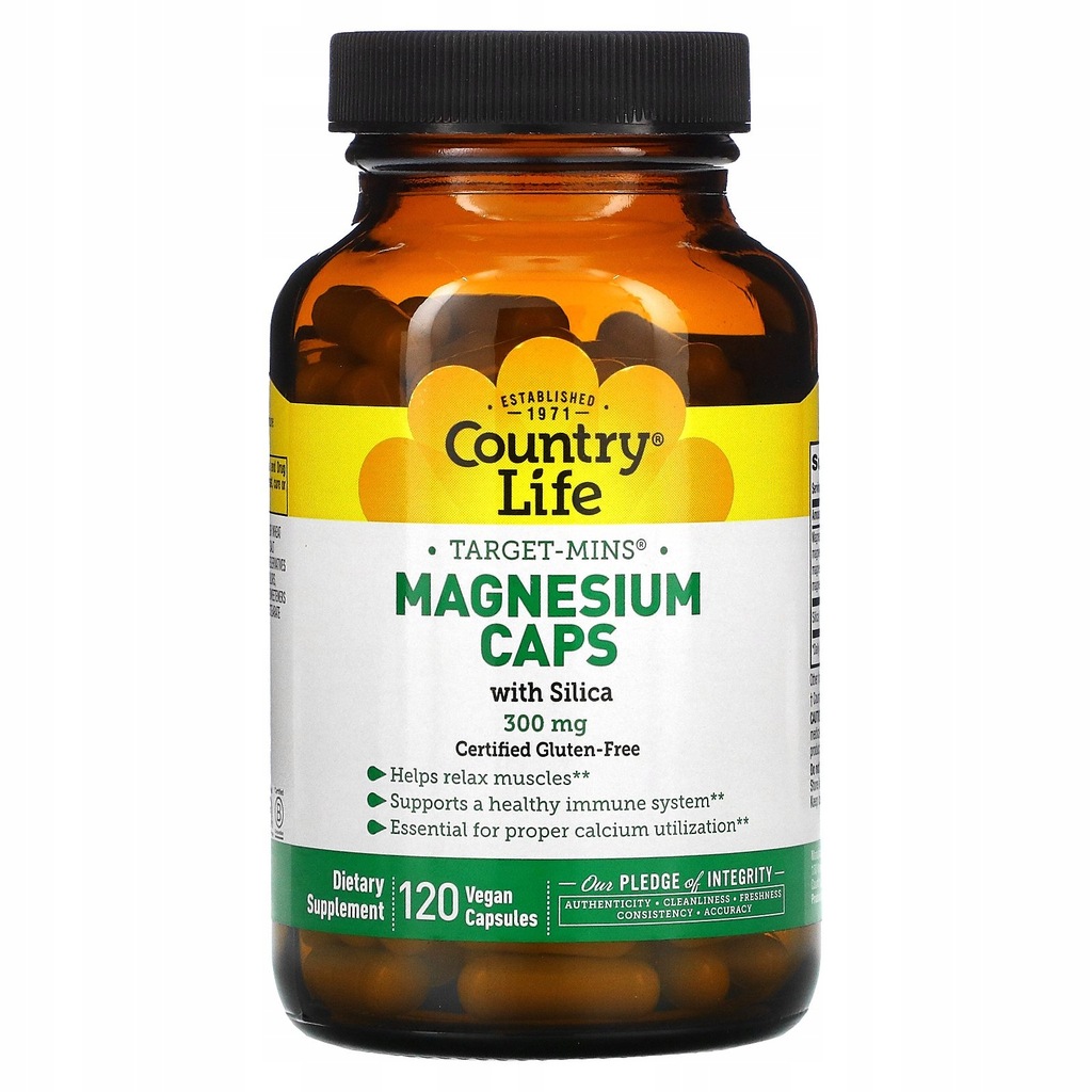 Country Life Magnez 300 mg 120 kap
