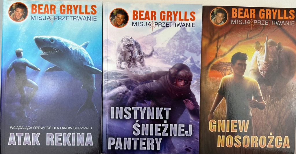 Zestaw 3 Książek Bear Grylls