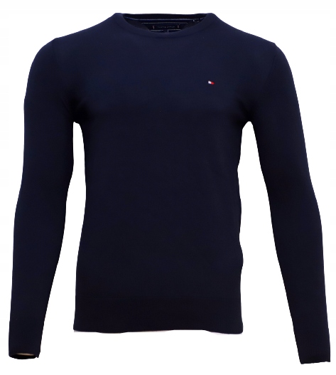 Tommy Hilfiger Sweter męski granatowy LOGO M