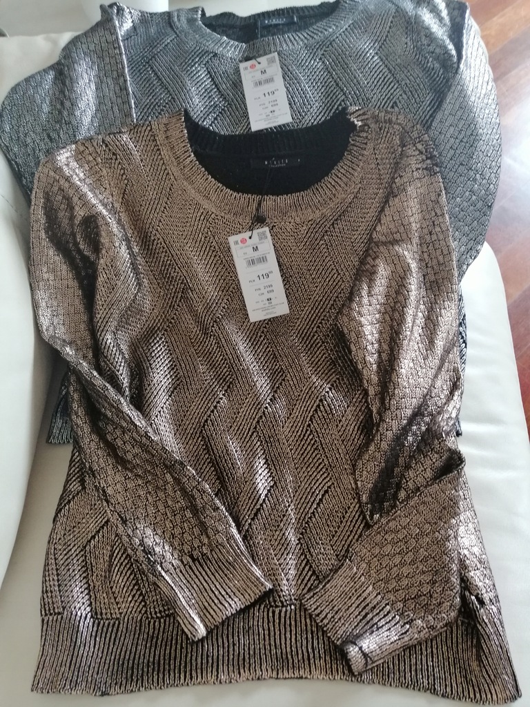 Metaliczny sweter MOHITO