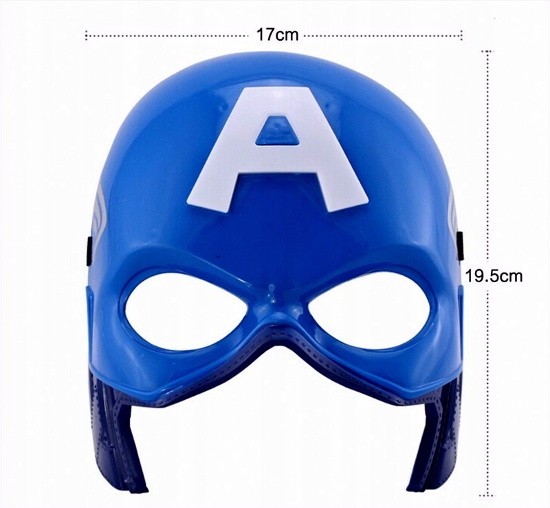 KAPITAN AMERYKA MASKA PRZEBRANIE KARNAWAŁOWE - 7671593953 ...