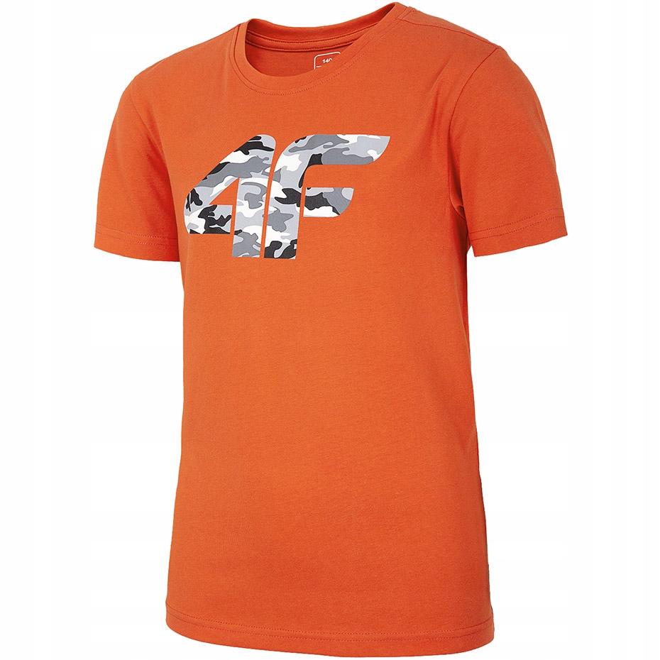 Koszulka dla chłopca 4F pomarańczowa HJL20 JTSM003