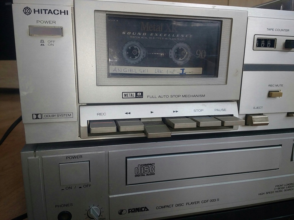 Magnetofon kasetowy Hitachi D 35s vintage japan - 12659898726 ...