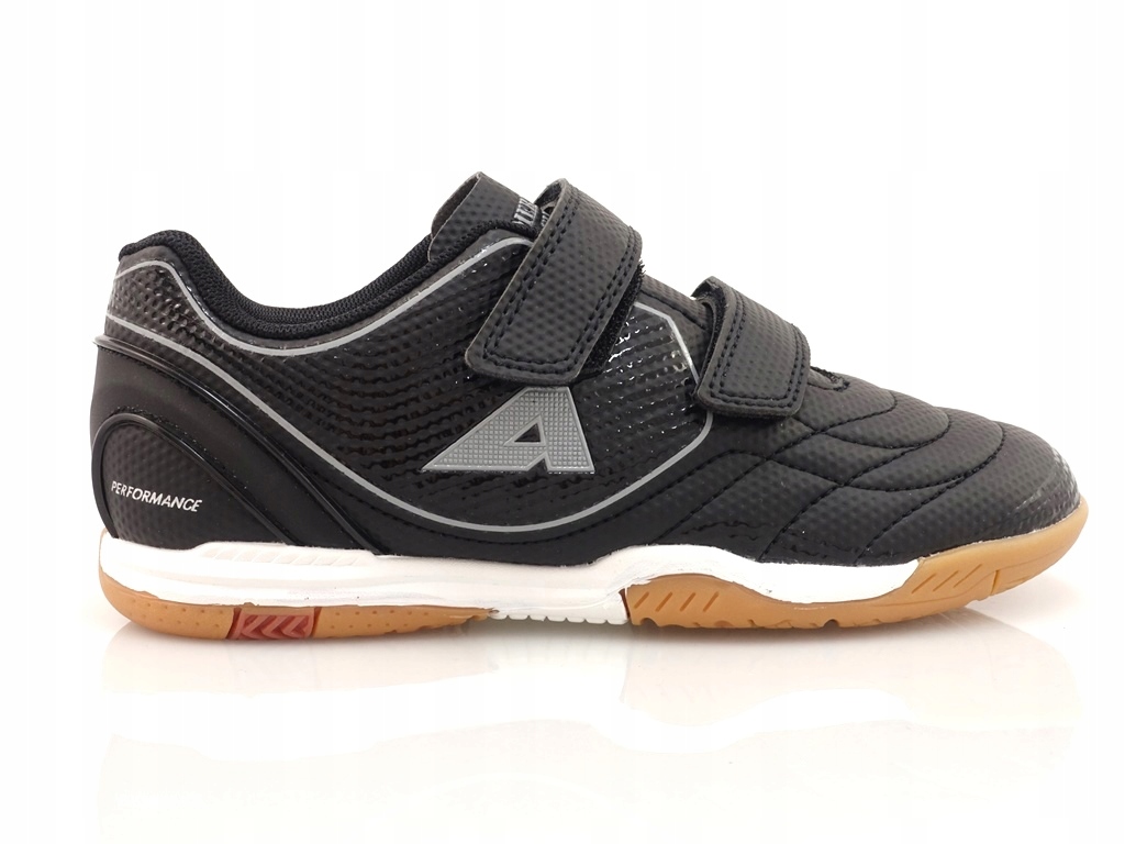 PIŁKARSKIE HALÓWKI BUTY HALOWE BLACK/SILVER 34
