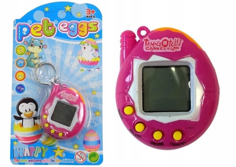 TAMAGOTCHI W JAJKU ZWIERZĄTKO RÓŻOWE, LEANTOYS