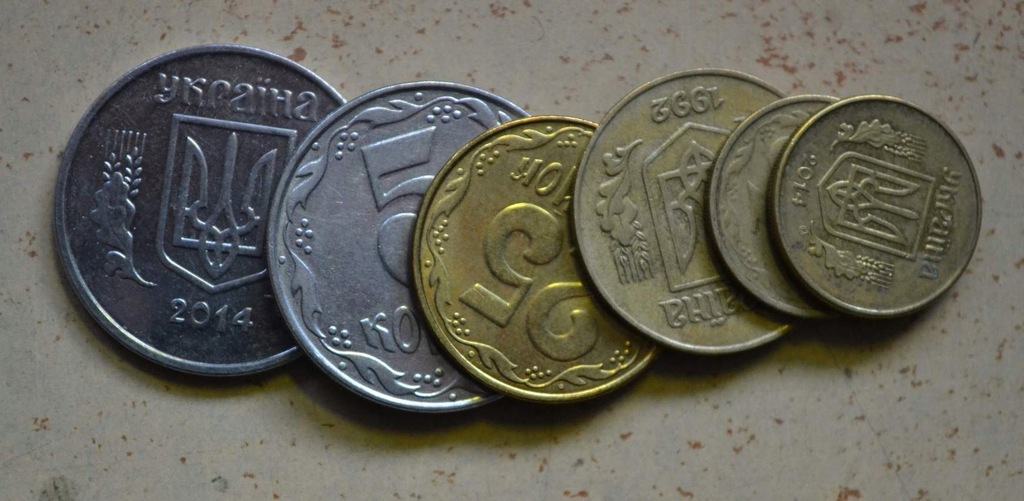 Ukraina - zestaw 6 monet - każda inna - BCM