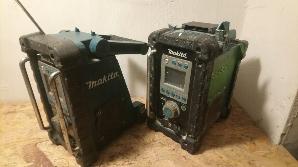 2x radio budowlane makita bmr100 102 aux li-ion