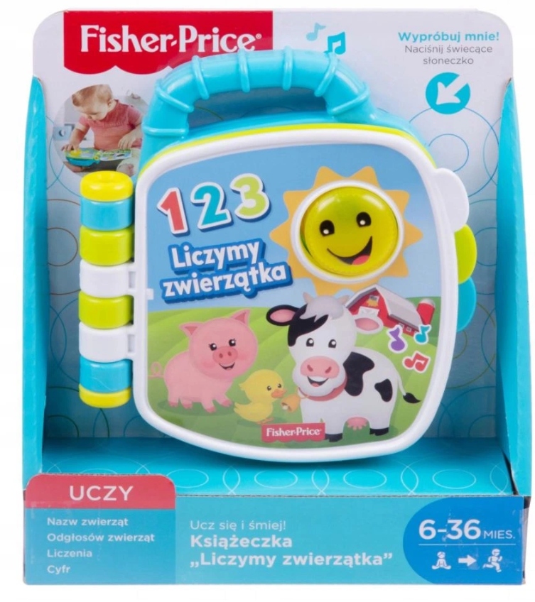 FISHER PRICE KSIAZECZKA LICZYMY ZWIERZATKA GFP31