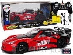 No name Corvette C6.R 1:18 zdalnie sterowane czerwone