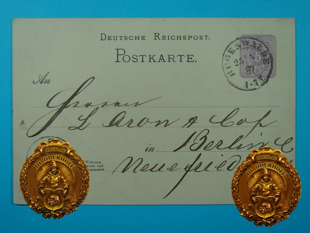 1887 Rugenwalde D.R.Postkarte Lux H6046