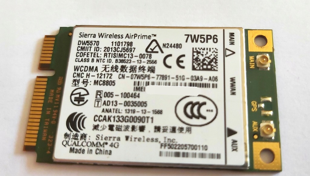 Modem Sierra Wireless AirPrime 4G - DW5570 7W5P6