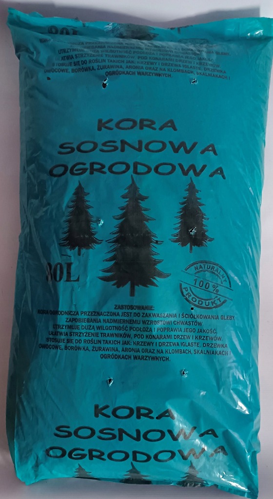 Kora 80L sortowana ogrodowa ozdobna średnia 05-4cm