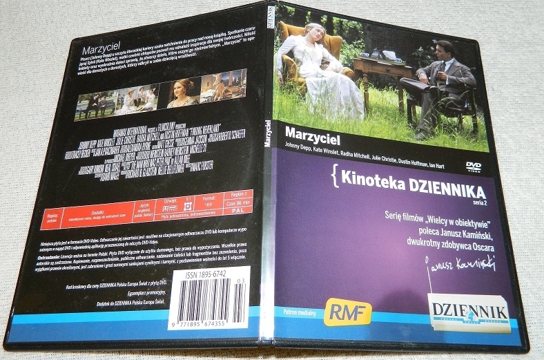 DVD " Marzyciel" Johnny Depp, Kate Winslet.