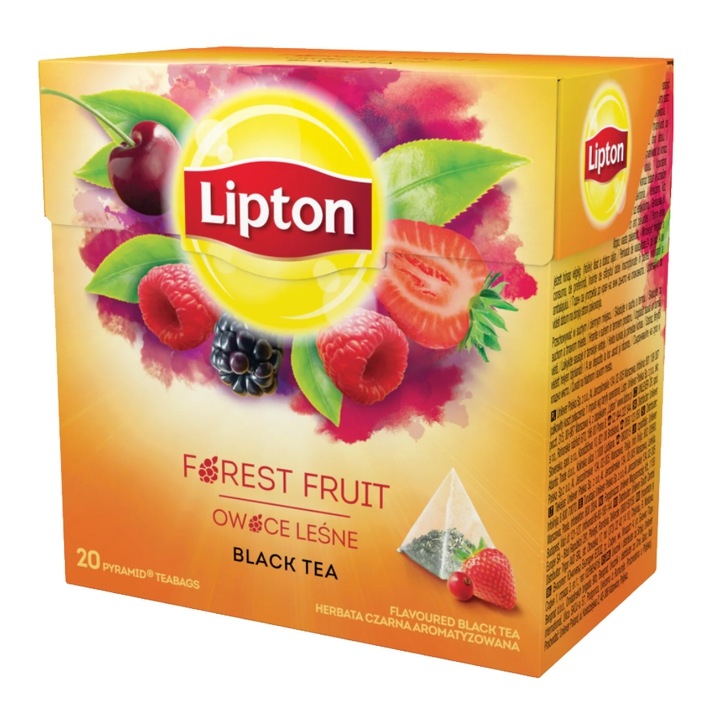 Lipton ForestFruit czarna herbata owoce leśne20szt