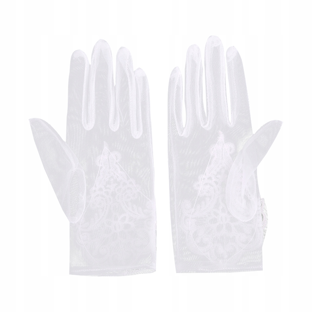1 para delikatnych rękawiczek ślubnych Stylowe kor