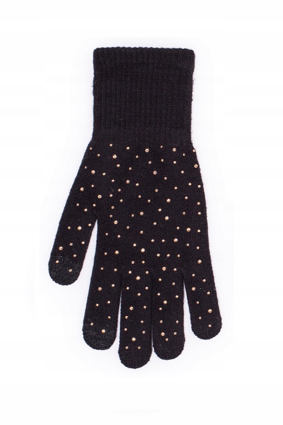 Rękawiczki damskie z perełkami Rak R-189 21 cm