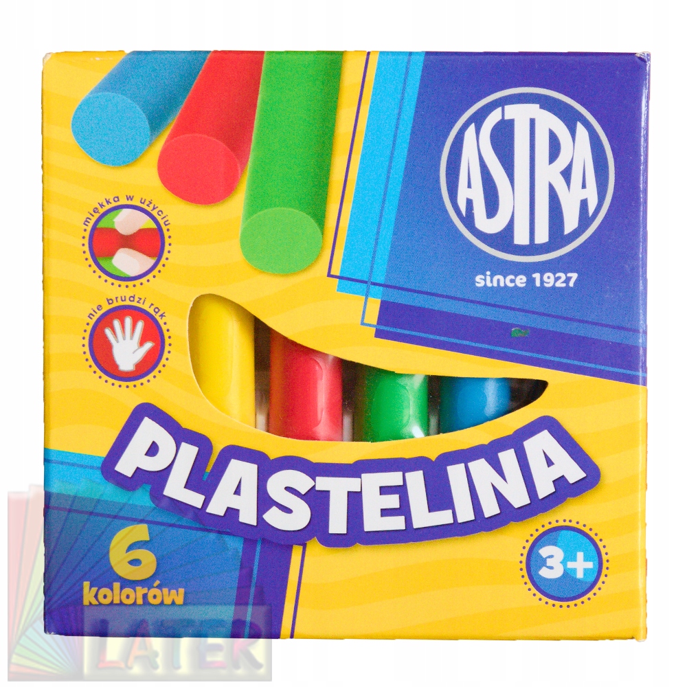 Plastelina okrągła 6 kolorów Astra od later