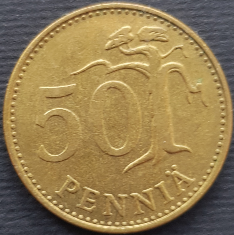 50 penni Finlandia 1977