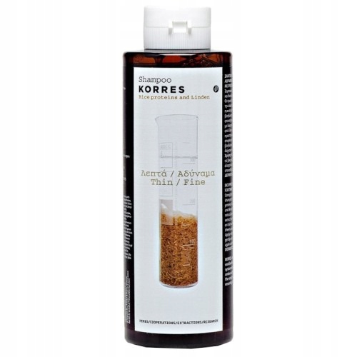 Korres Shampoo For Thin/Fine Hair With Rice Protei