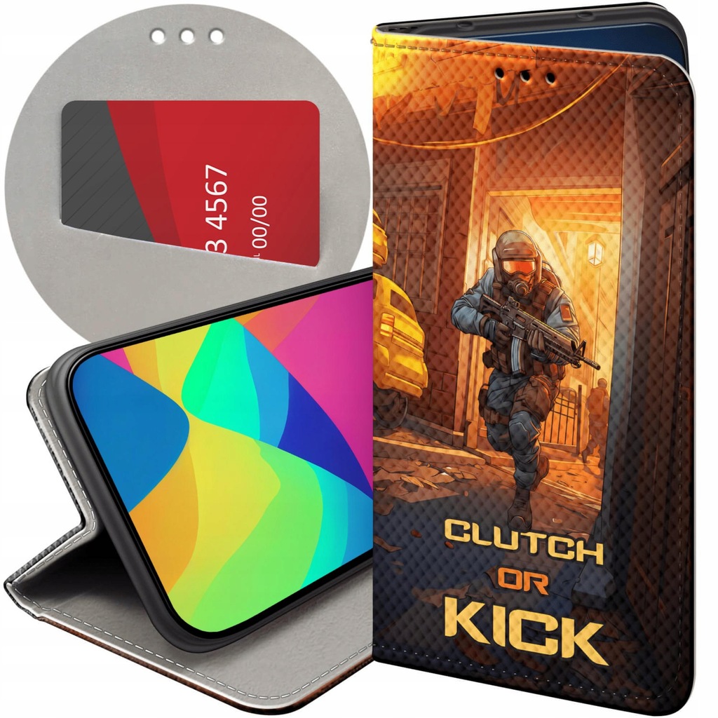 ETUI Z KLAPKĄ DO HUAWEI NOVA 5T / HONOR 20 WZORY CS GO COUNTER-STRIKE CASE