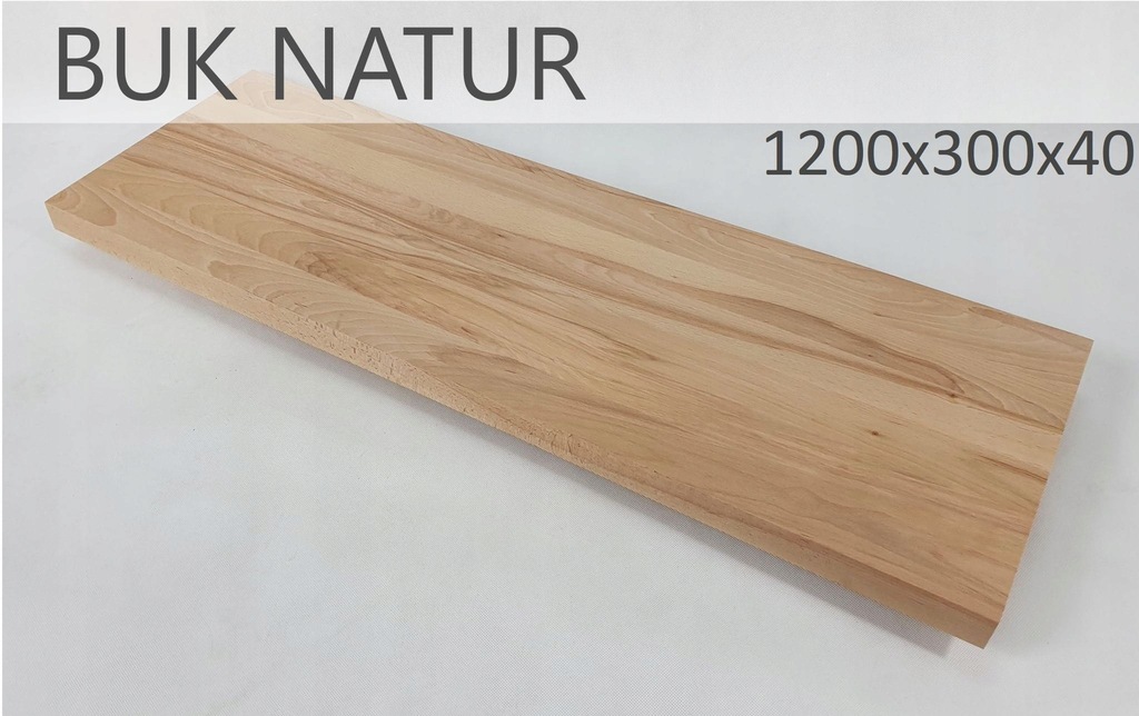 Stopnie buk natur lite 1200x300x40