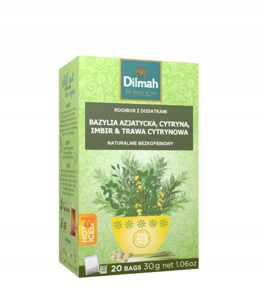 Dilmah Basil, Ginger, Lemon&Lemongrass 20x1,5g