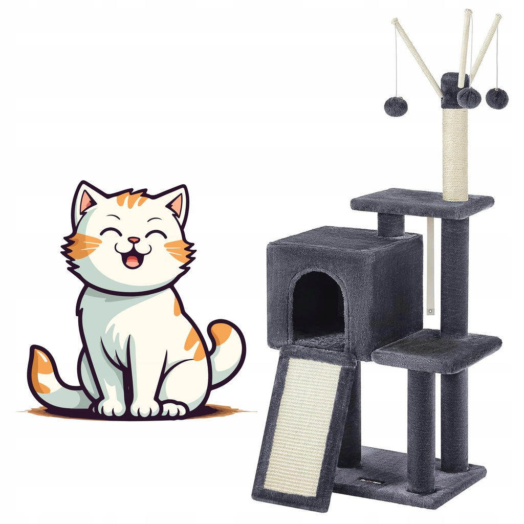 Drapak wysoki dla kota wieża słupek