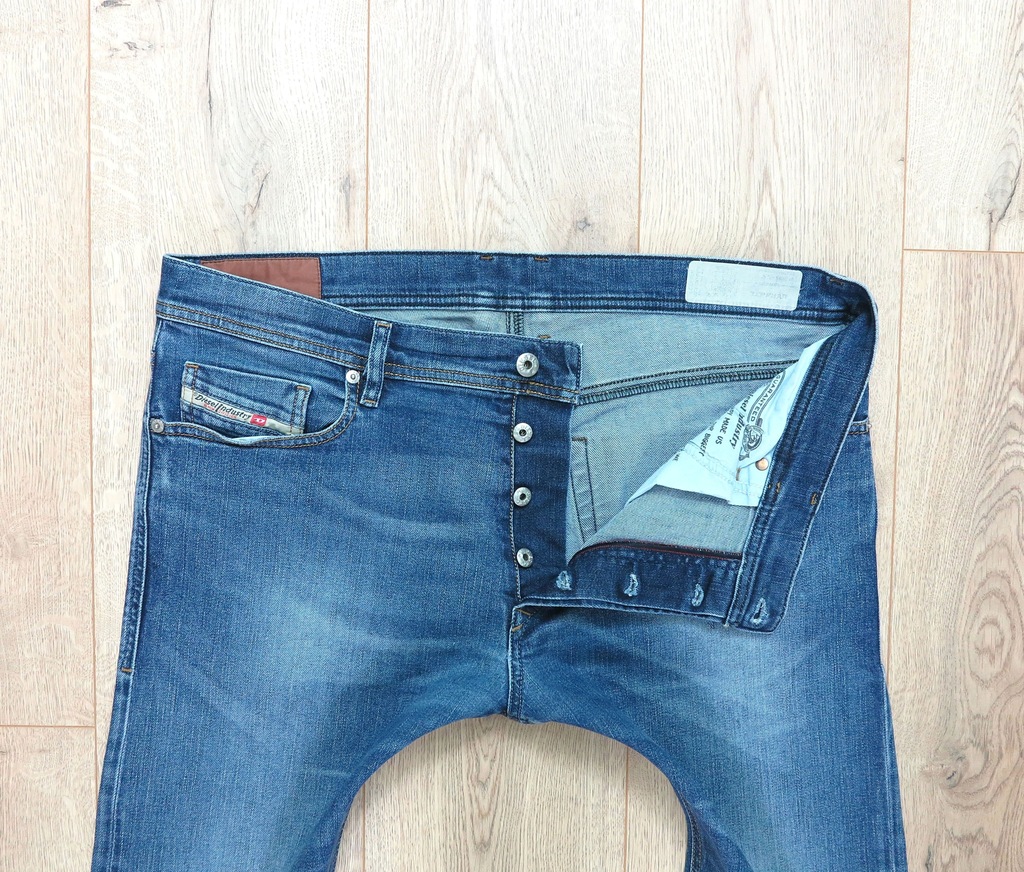 DIESEL TEPPHAR STRETCH SLIM BLUE JEANS W38 L32