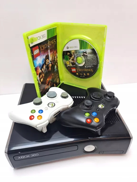 KONSOLA XBOX 360 BEZ DYSKU 2 PADY