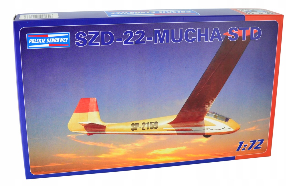Model szybowca SZD-22-MUCHA STD (1:72) + klej