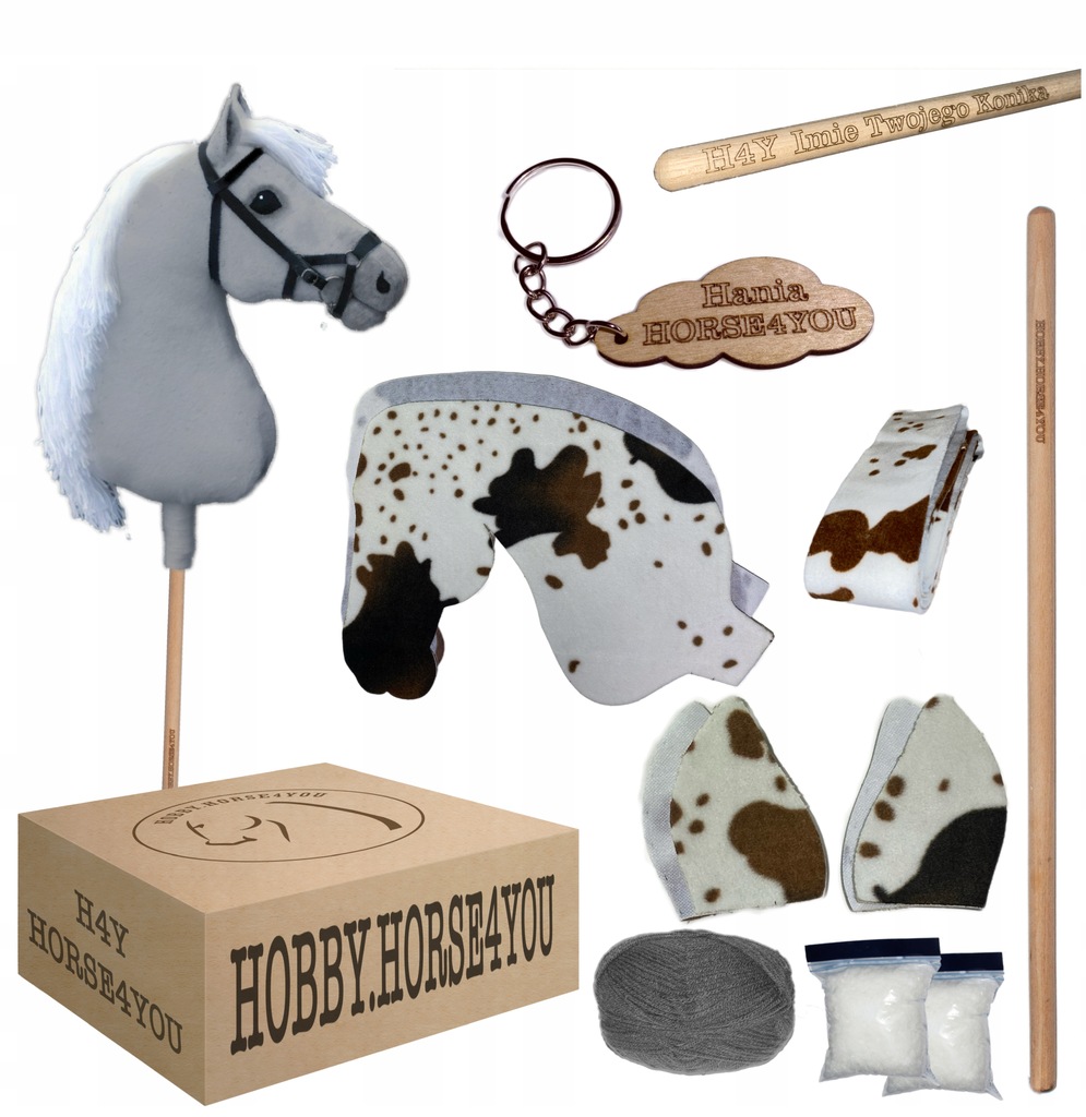 Hobby Horse DIY WYCIĘTY Personalizowany zestaw duży koń A3 XXL Zrób to