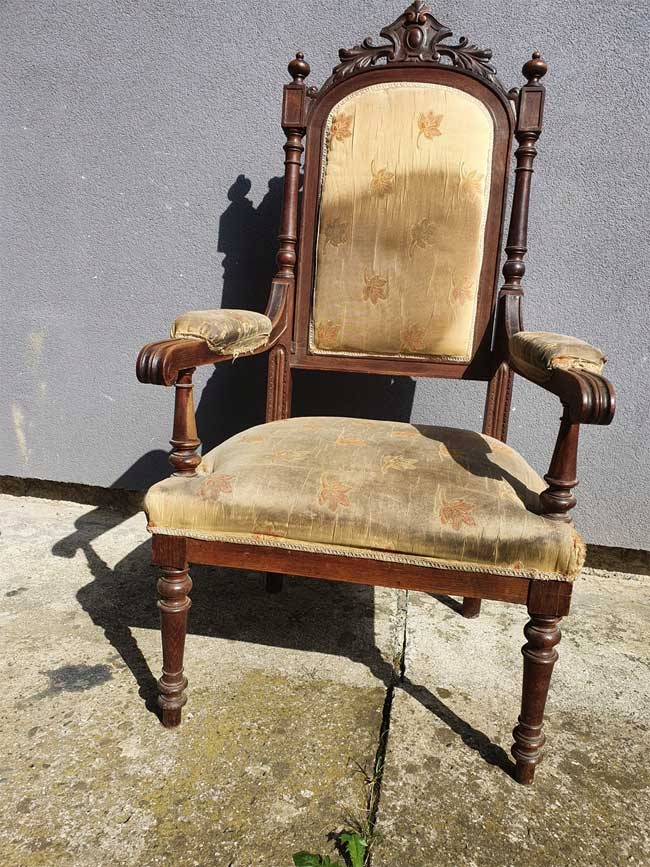 Fotel eklektyczny XIX wiek Wyprzedaż