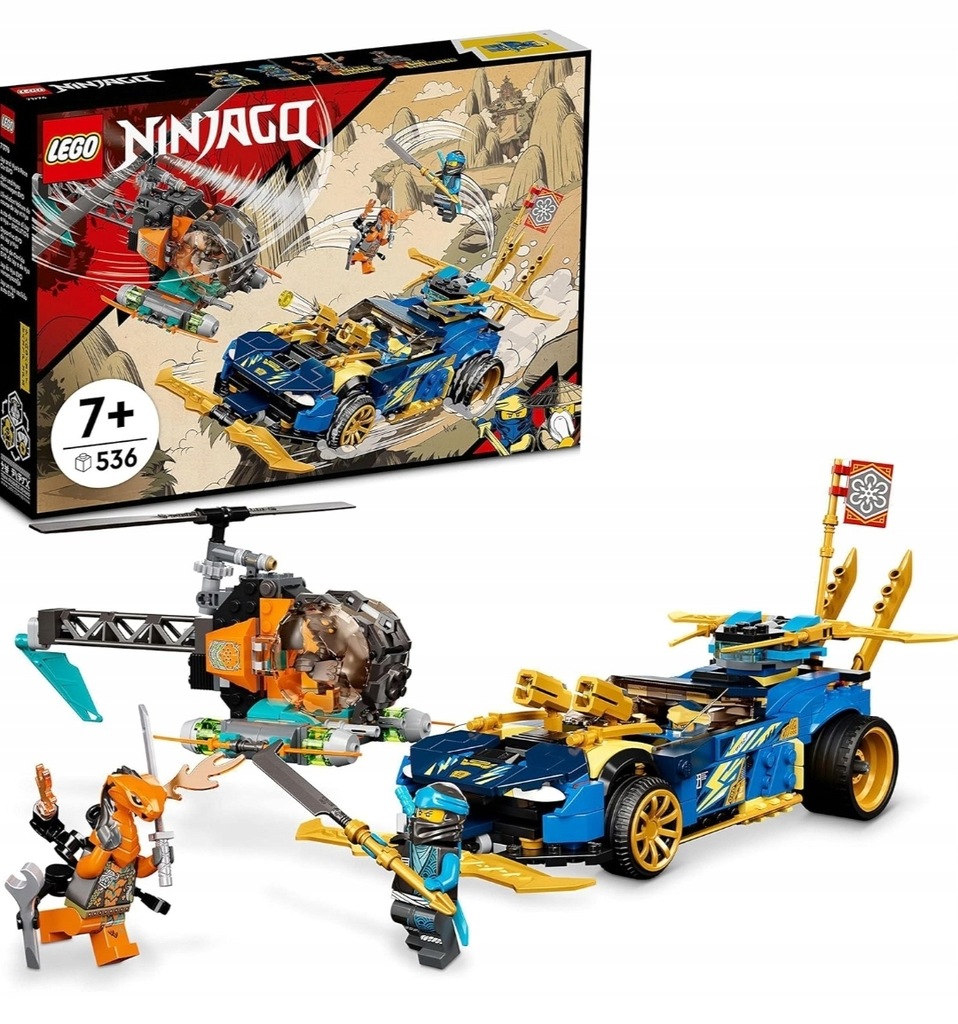 #LEGO NINJAGO #71776 WYŚCIGÓWKA EVO JAYA I NYI - *NOWA* !!