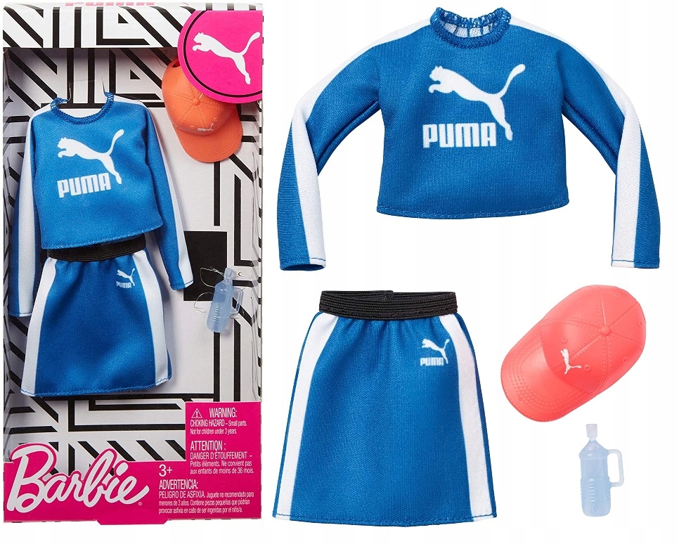 BARBIE SPORTOWE UBRANKO PUMA MODA MATTEL GHX82