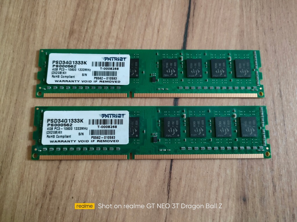 Pamięć RAM PATRIOT DDR3 4GB (2x2GB) 1333 MHz