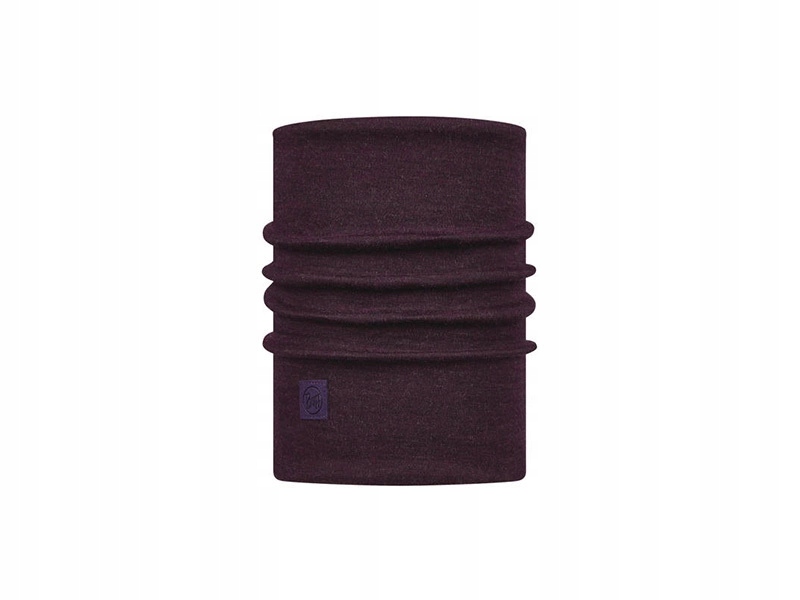 Buff komin zimowy ciepły wełna merino heavyweight deep purple fiolet