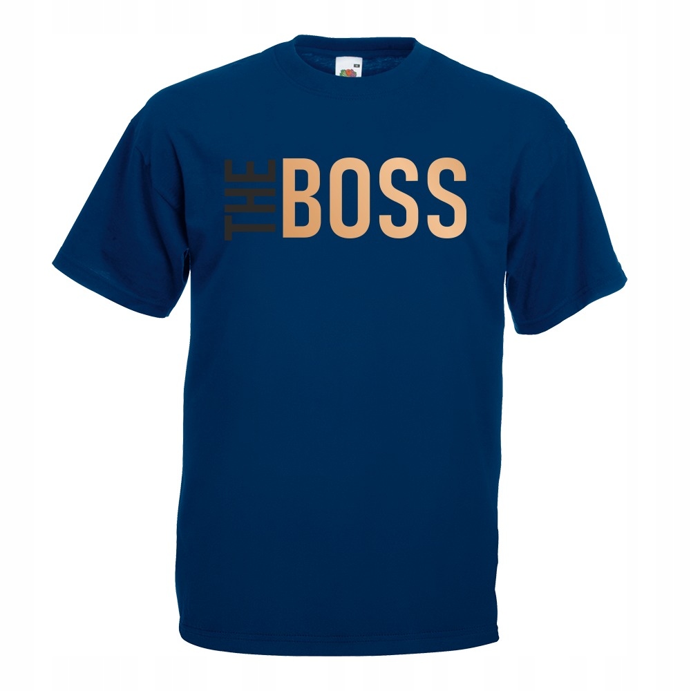 Koszulka koszulki the boss dla par XL granatowa