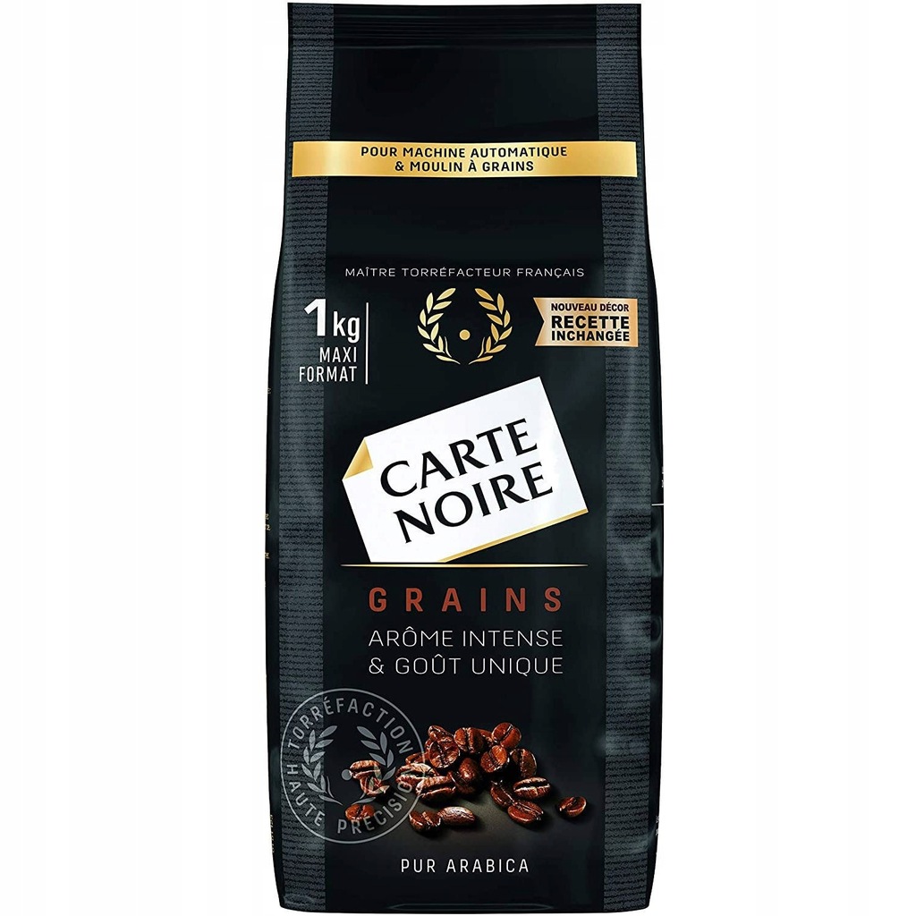 CARTE NOIRE KAWA ZIARNISTA 100% ARABICA ZIARNA 1KG