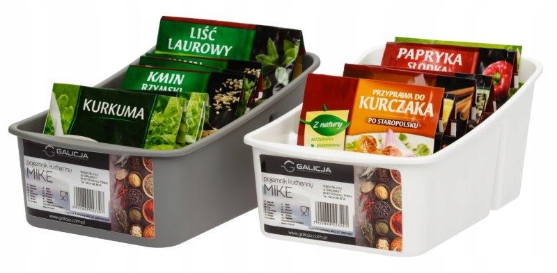 Pojemnik na przyprawy organizer szary PRO Q