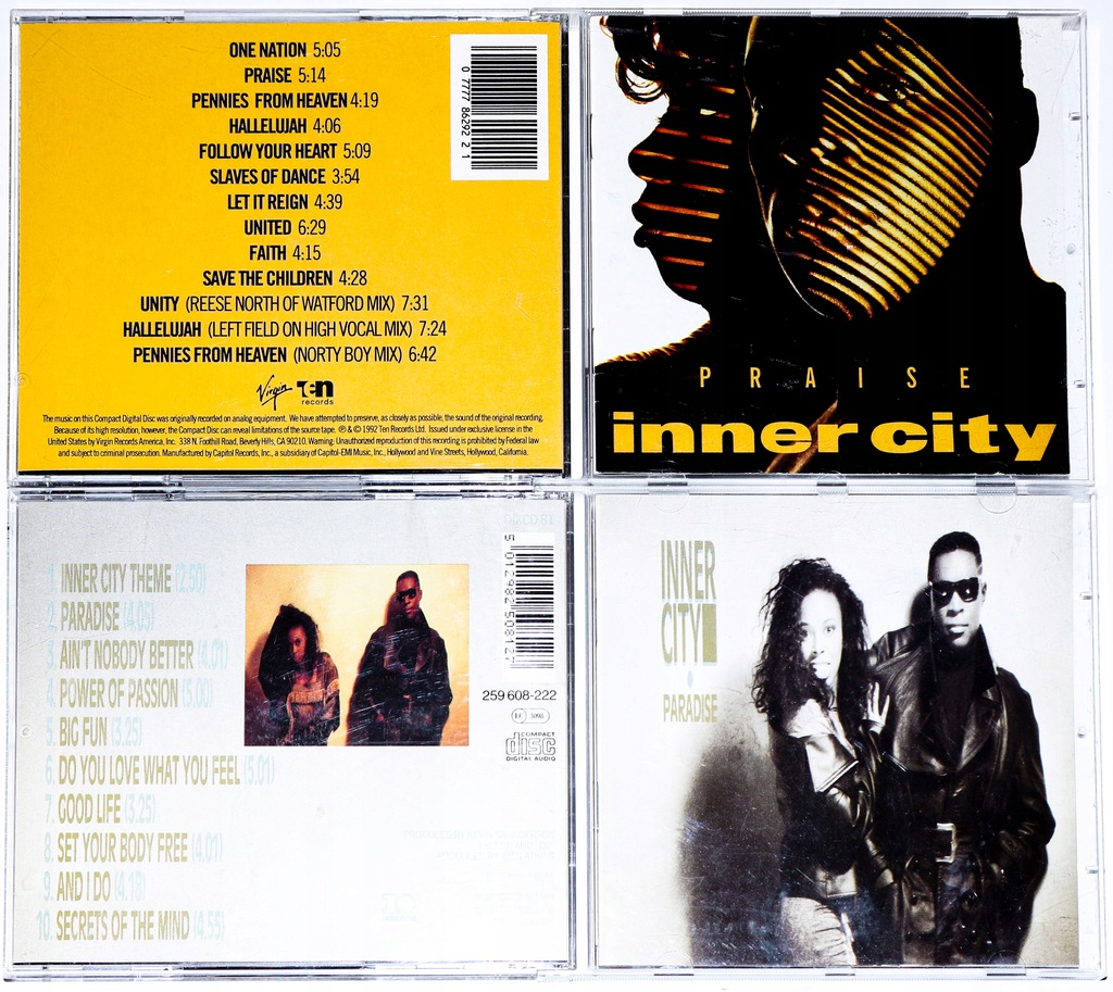 INNER CITY = ZESTAW 2 CD = PRAISE / PARADISE