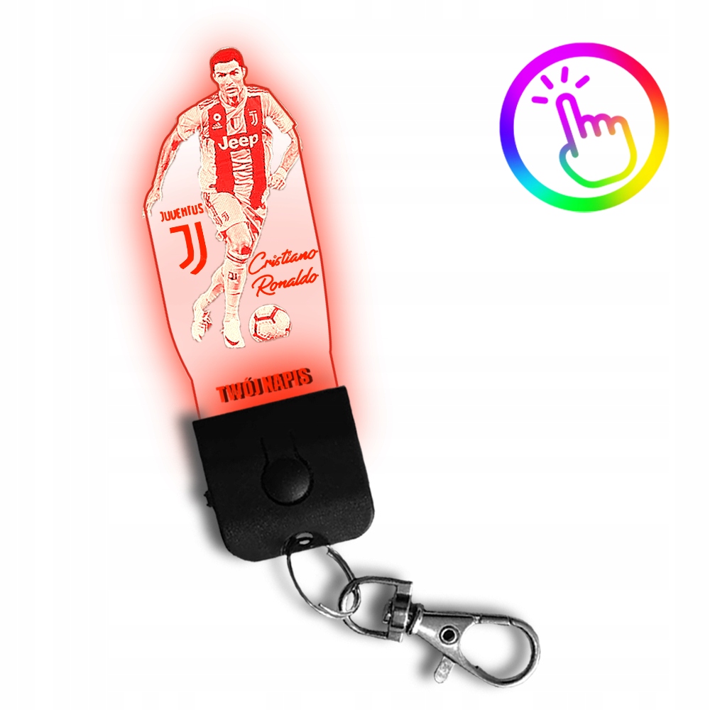 Brelok LED Zawieszka do Kluczy Cristiano Ronaldo