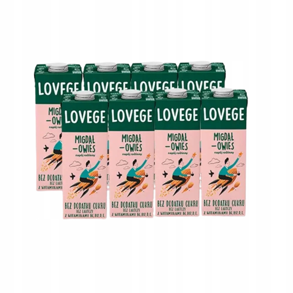 Sante Lovege Napój migdał-owies b/cukru 1l x 8szt