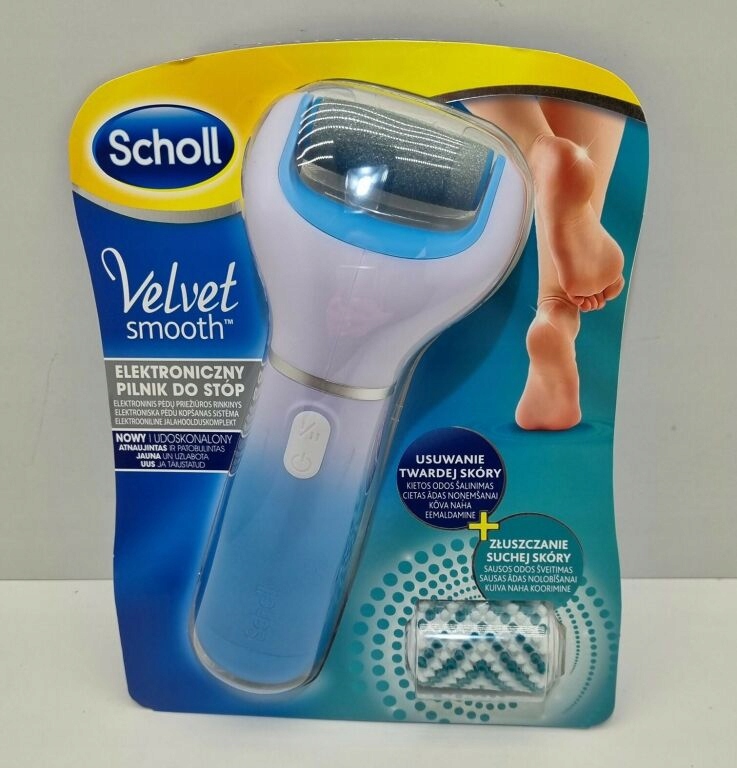 SCHOLL ELEKTRYCZNY PILNIK DO STÓP VELVET SMOOTH